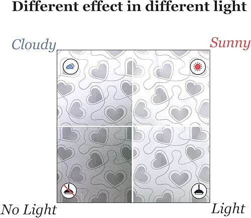 Miniatura 7 de DKTIE Película de privacidad para ventana, 14 patrones, película de vidrio esmerilado para ventana, película de teñido de ventana, adherencia