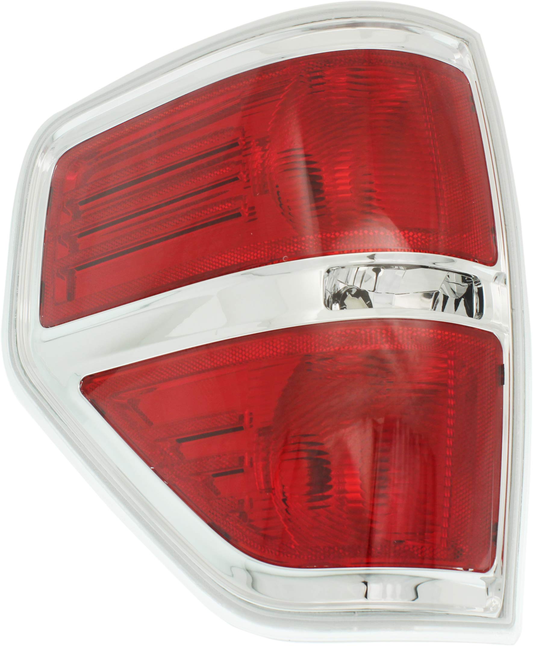 Garage-Pro Tail Light Compatible with 2009-2014 Ford F-150, Driver Side, With Chrome Trim JCWREPF730108GP