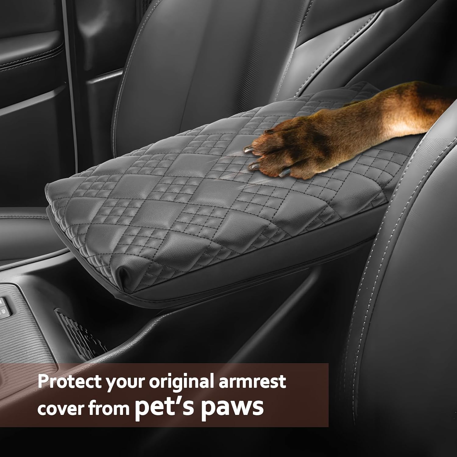 SKTU for 2026 Jeep Cherokee Armrest Cover for 2026+ Cherokee (Base/Laredo/Limited/Overland) Center Console Cover Jeep Cherokee 2026 Accessories Console Cushion Pad 2026 Cherokee Seat Box Pad-Thickened