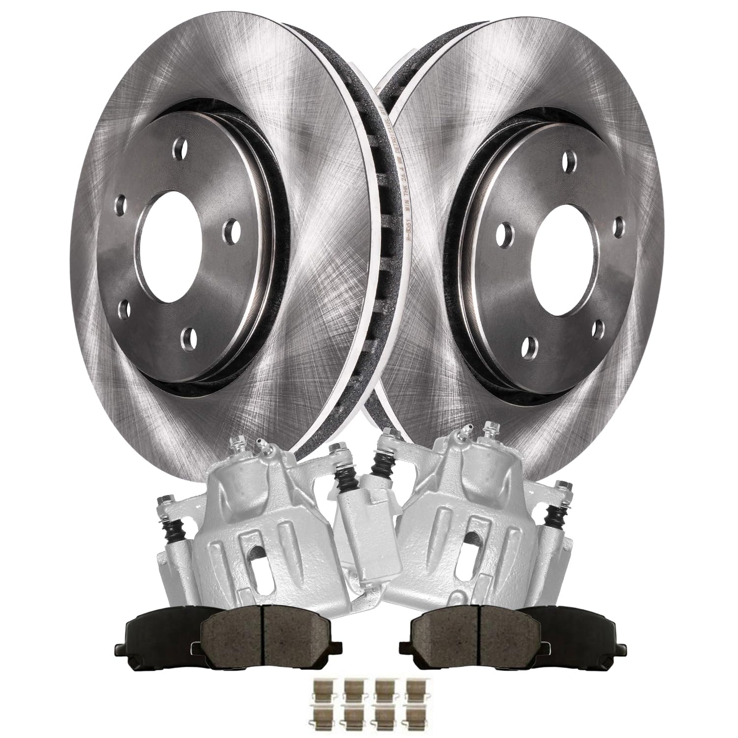Detroit Axle - 6pc Front Brake Kit for 2001-2007 Toyota Highlander