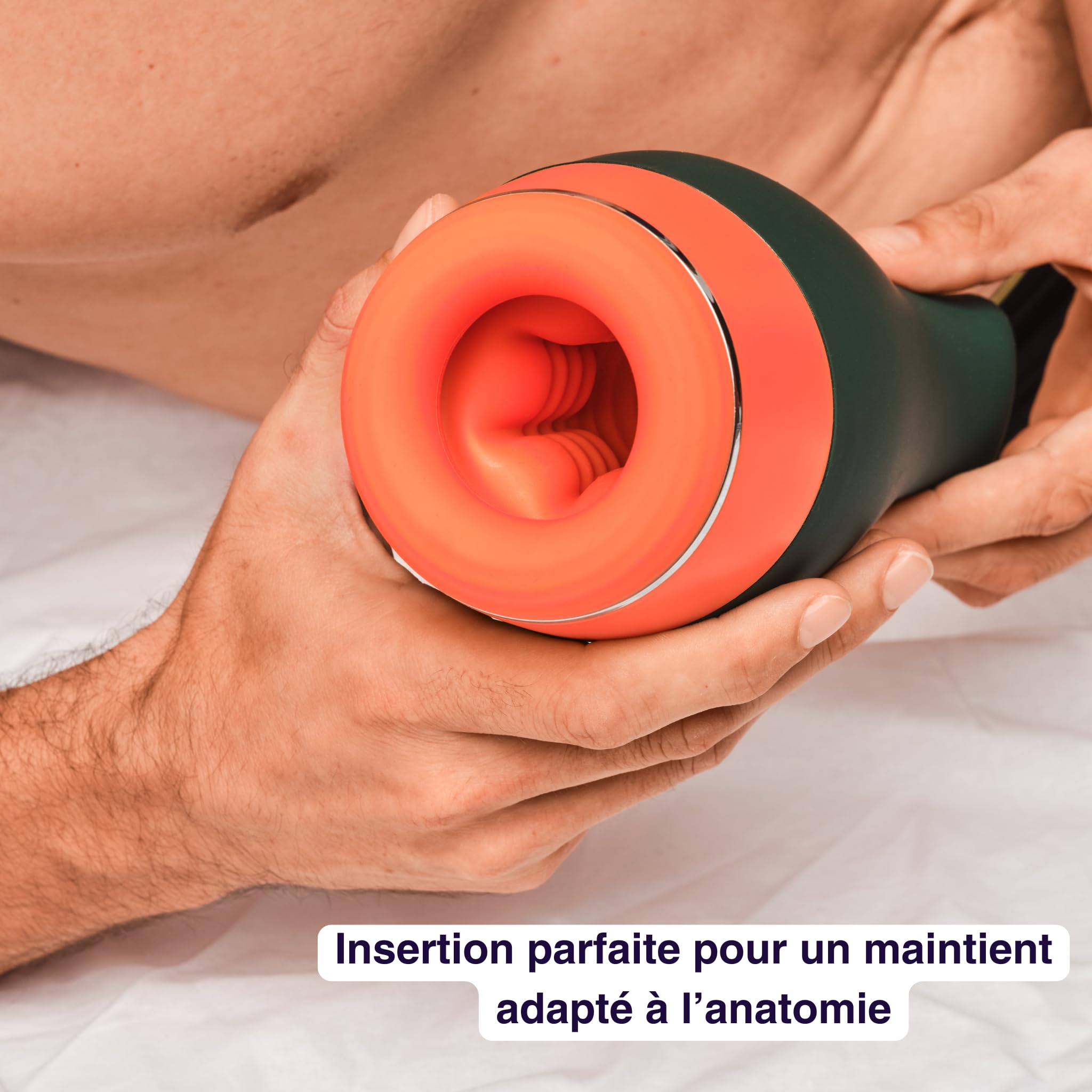 Mon Amour Elvio Masturbateur Homme - Vibration Va-et-Vient Effet Chauffant | 7 vibrations, 5 va-et-vient, chauffage 35-45 °C, joystick ergonomique, rechargeable USB, étanche IPX6