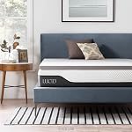 Lucid 3 Inch Bamboo Charcoal Memory Foam Mattress Topper, Queen