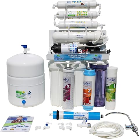 Spring Water Ters Ozmoz Açık Kasa 11 Aşamalı 8 Litre Pompalı Su Arıtma Cihazı