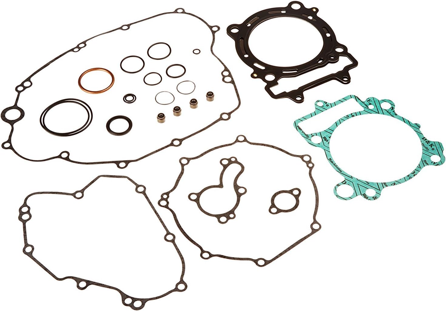 Vertex Complete Gasket Set W/O Seals Compatible with/Replacement for Kawasaki KX 450 F (09-15) 860VG808482
