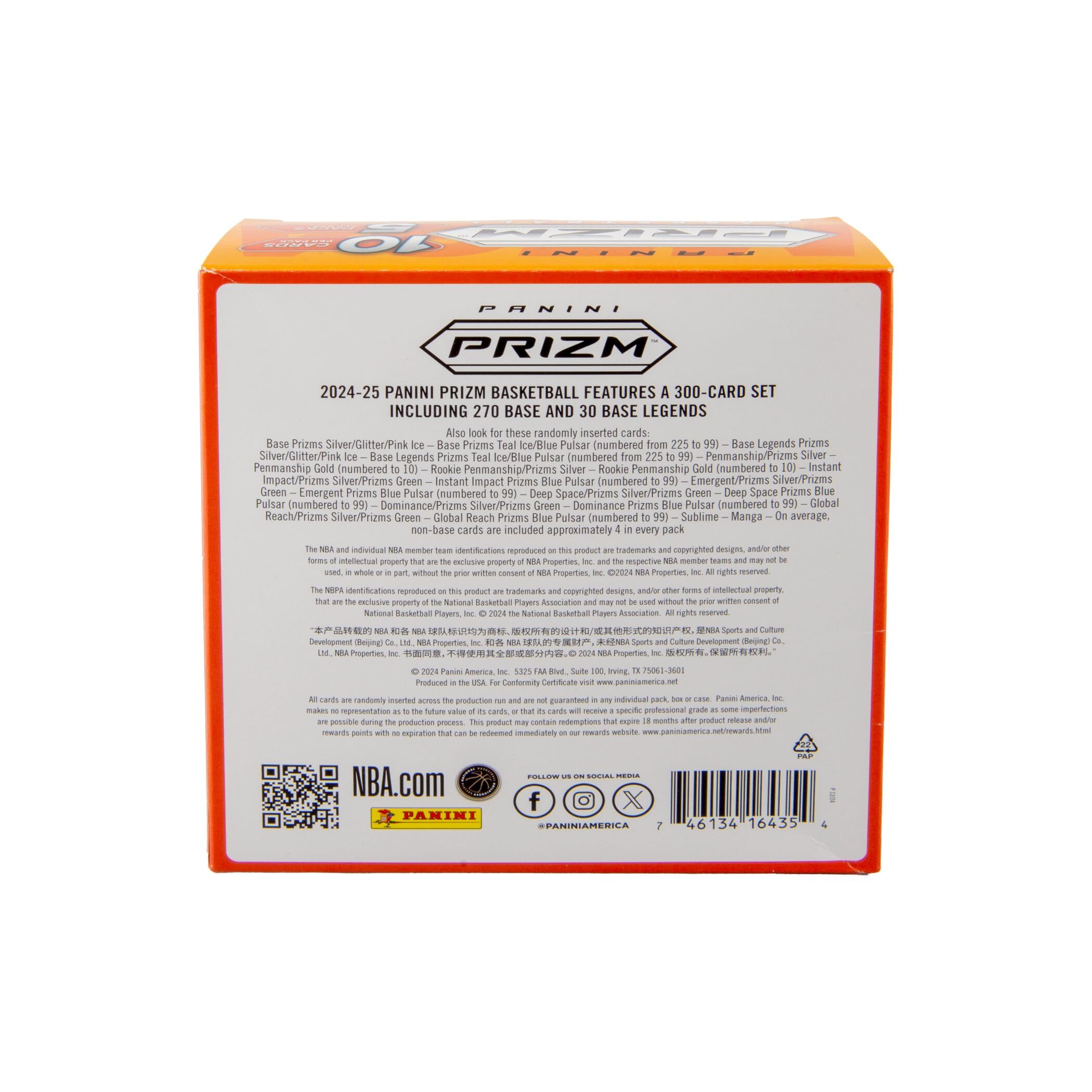 Carte collezionabili Panini NBA Prizm Basketball 2024-25 Mega Box
