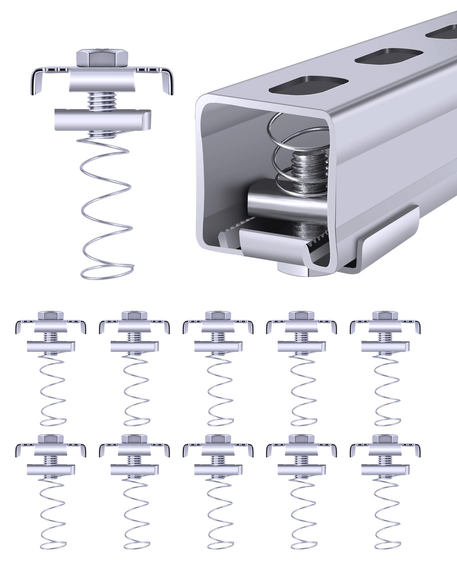 Amazon.com: M10 Strut Channel Nut and Bolt with 1/2'' U