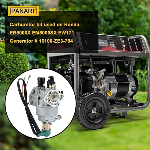Miniatura 2 de Panari Carburador EB3500X para Honda EB5000X EM5000SX EB3500 EB6500X EW171 EB6500SX Piezas del generador Reemplazar 16100-ZE3-F12 16100-ZE3-704