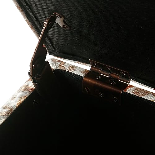 Miniatura 36 de Spatial Order Decoración del hogar | Otomana tapizada mediana rectangular de almacenamiento | Otomana con tapa con bisagras con almacenamiento para