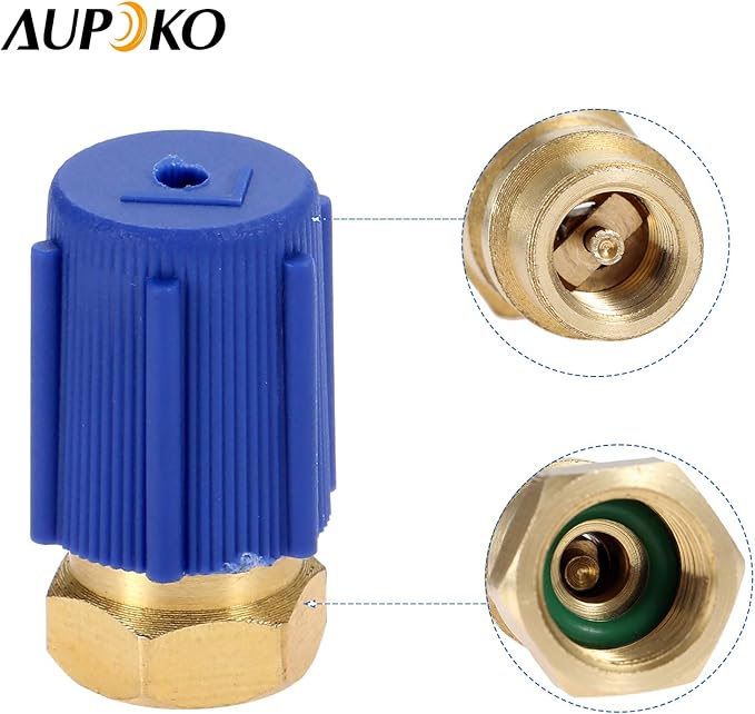 Kit de Válvula de Retrofitting A/C Aupoko, Adaptador R12 a R134A miniatura 7