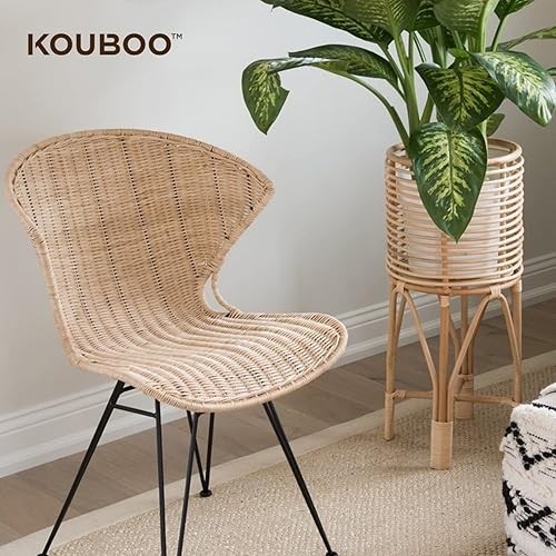 Miniatura 17 de KOUBOO Soporte para plantas de interior de ratán, pequeño, maceta natural marrón
