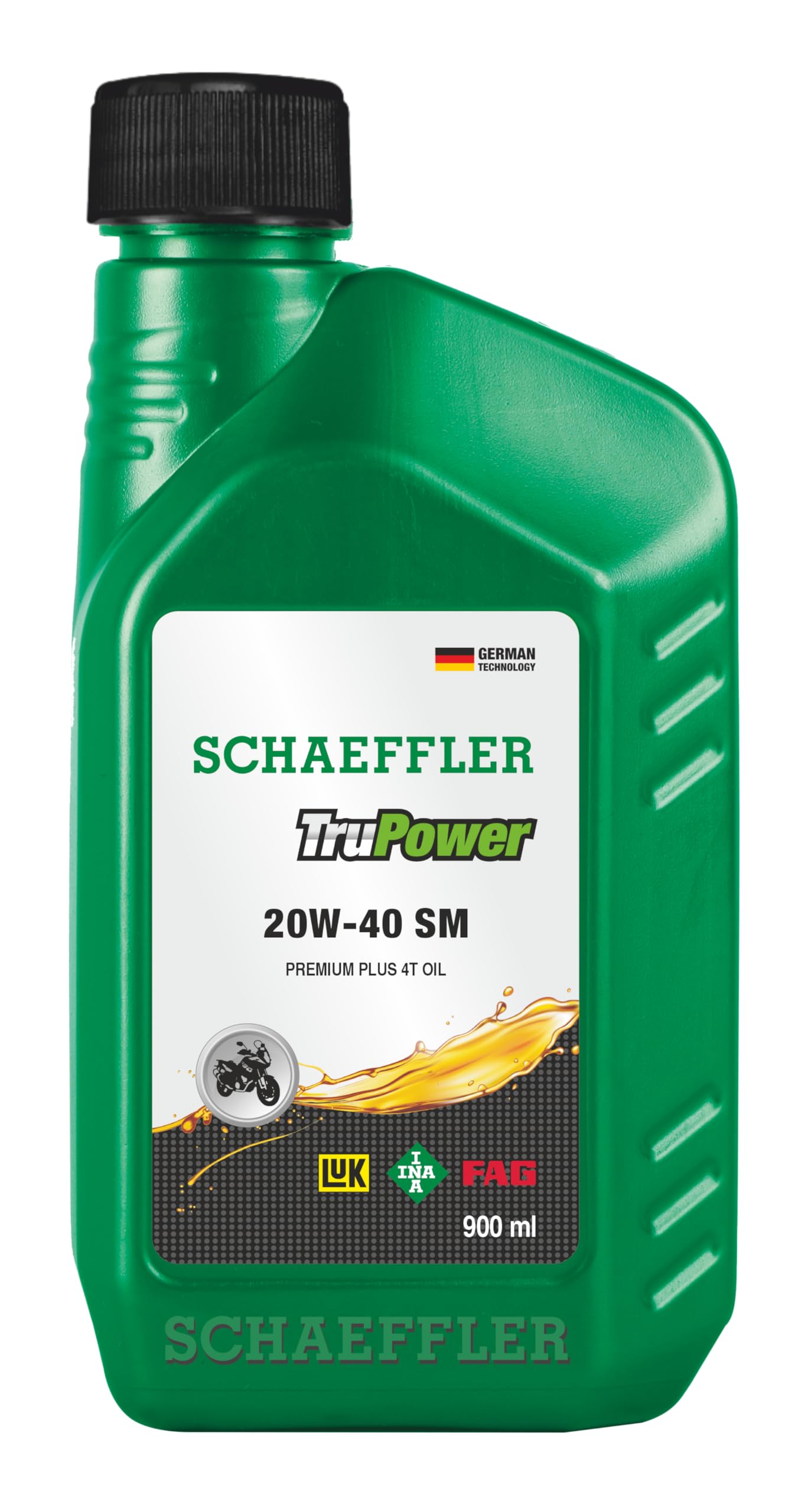 SCHAEFFLER TruPower 4T 20W-40 Blended Synthetic Engine Oil for Bikes & Two Wheelers | Premium Plus Racer Oil for Petrol Bikes (SM,900ml)