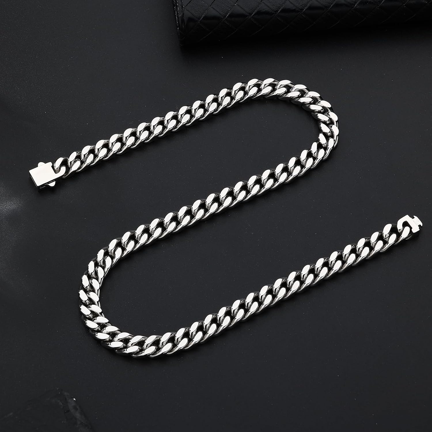 Cuban Link Chain for Men - Stainless Steel Miami Curb Chains Necklace - Gold/Silver Plated Chunky Chain Non-Tarnish Hip Hop Jewelry for Men Women, 9mm/11mm Width, 18"/20"/22"