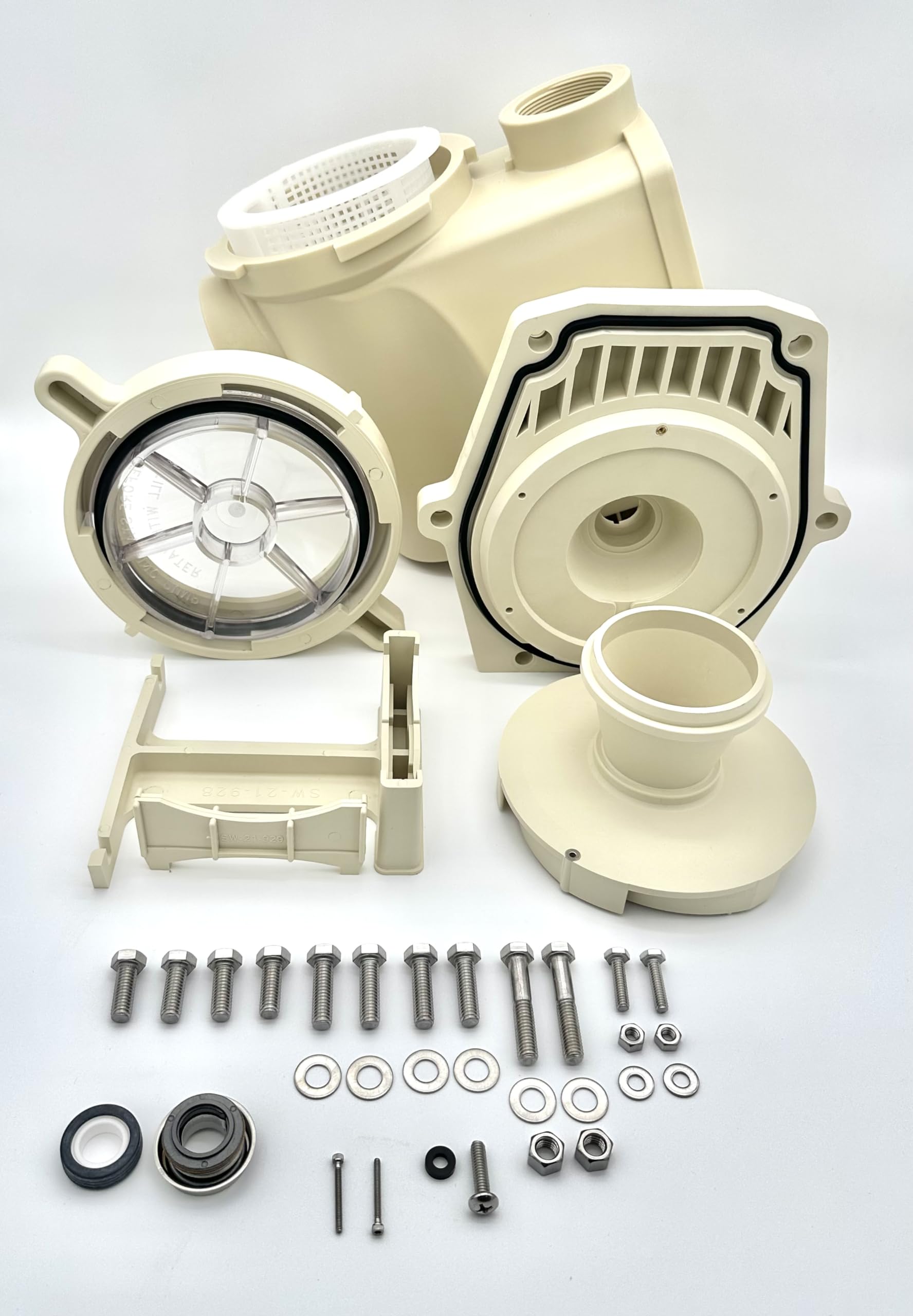 AppaeTech Industries Complete Wet End Replacement Compatible with 0.5-2HP Pentair Pool Pumps 357149, Whisperflo and Intelliflo Pool Pumps (Complete Wet end for .5 to 2 HP)