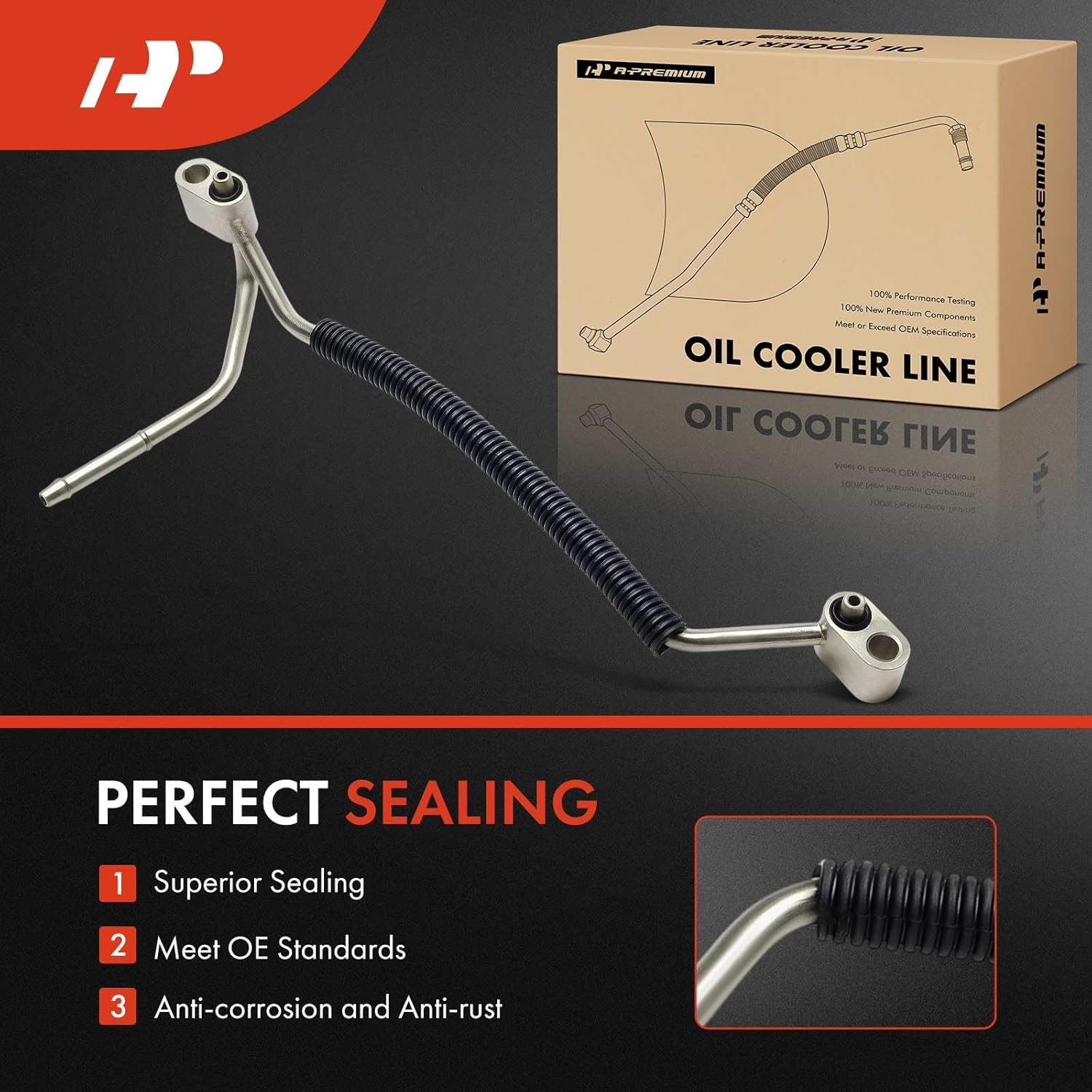 A-Premium Engine Coolant Breather Pipe Compatible with Chevrolet Camaro 2010-2015, Corvette 2005-2013, Caprice 2011-2017, SS 2014-2017 & Pontiac G8 2008-2009, GTO 2005-2006