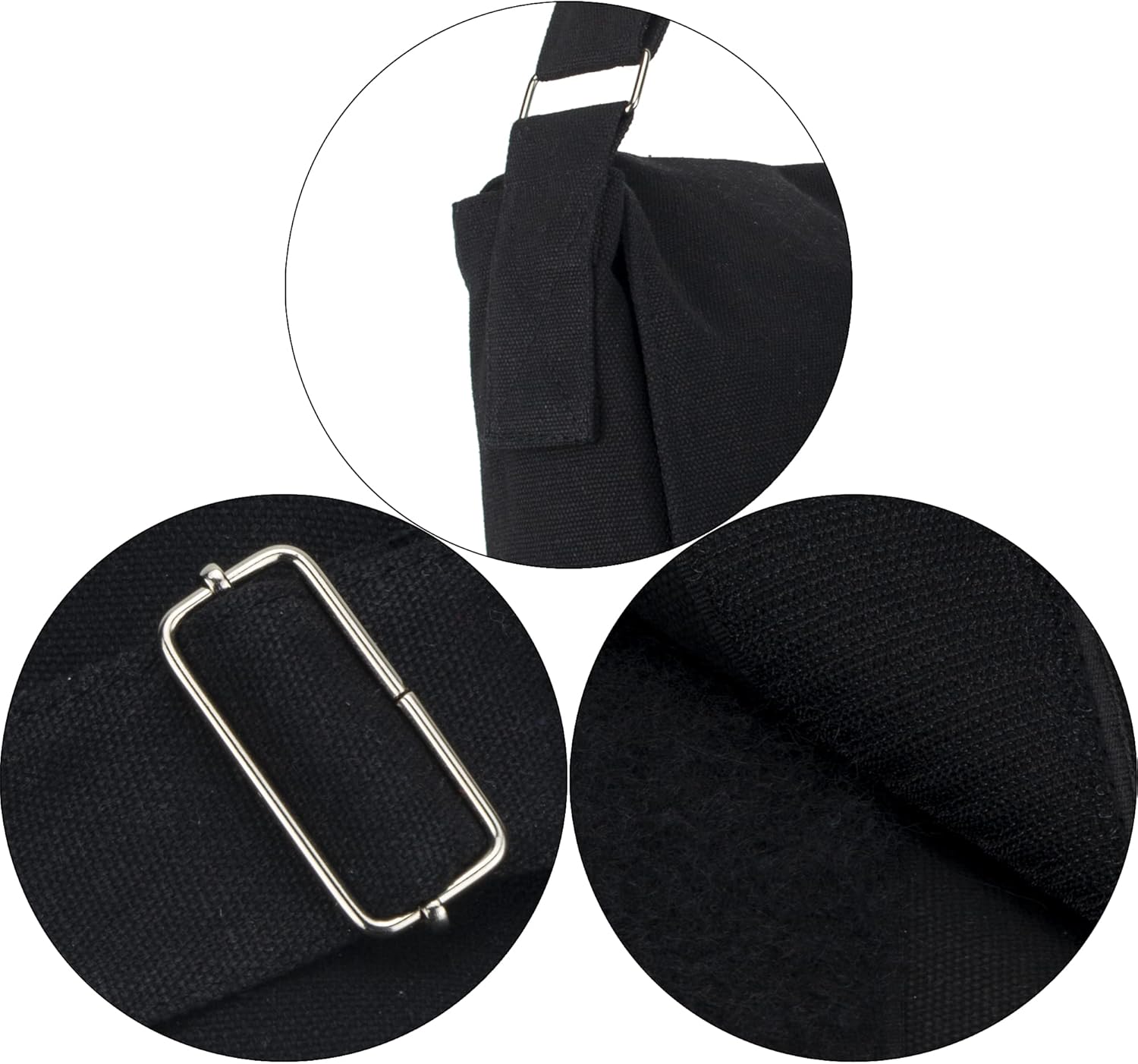 Canvas Messenger Bag Cross Body Bag Shoulder Bag Simple Design Thick and Sturdy - Image 6