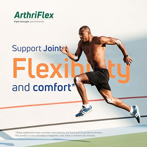 Miniatura 6 de ArthriFlex Glucosamina Condroitina MSM - Soporte articular de triple fuerza - Sulfato de condroitina y MSM - Muévete libre, cura y calma suplemento