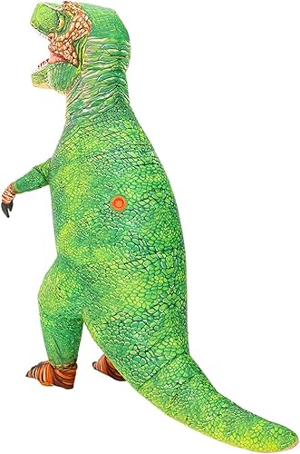 Miniatura 7 de Disfraz inflable de dinosaurio para adultos, disfraz inflable de Halloween para hombres y mujeres, divertidos disfraces inflables de dinosaurio para