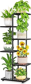 LASZOLA 5 Tier Plant Stand Indoors Outdoors for Large Heavy Duty Planter...