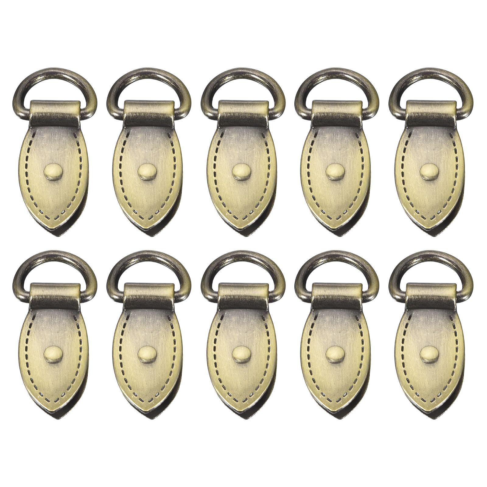 12 Pièces Attaches De Côté Pour Sac - Boucles Métal Avec Anneau D Doré Clair 26mm Pour Bandoulière