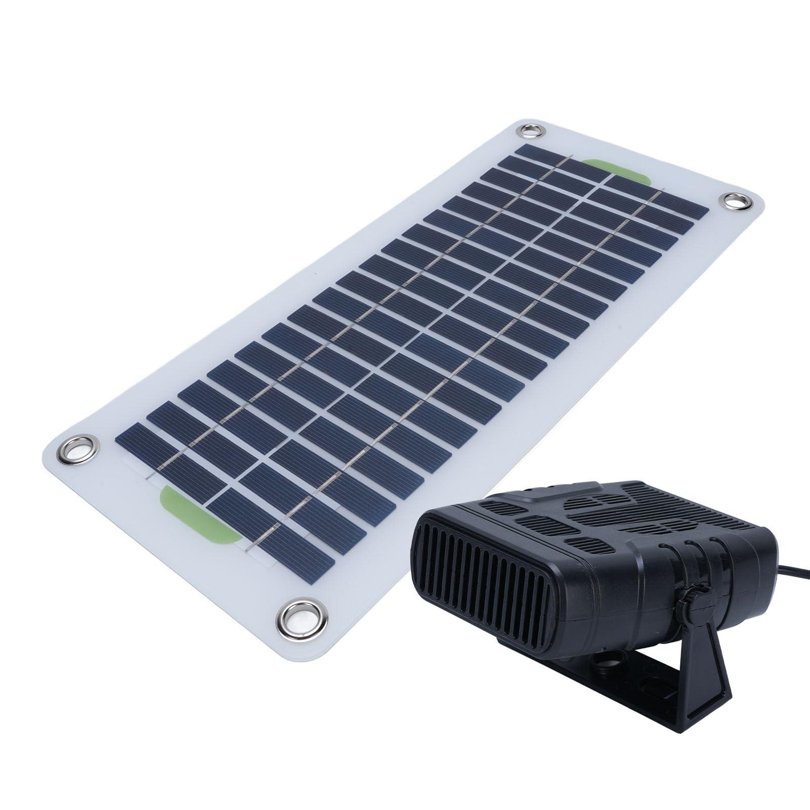SUNGOOYUE Tragbarer Raumheizer mit Solarpanel & externer Batteriebox – 12V/24V DC Heizgerät für Wohnmobil, Camping, Gartenhaus – energiesparend, leise, sicher
