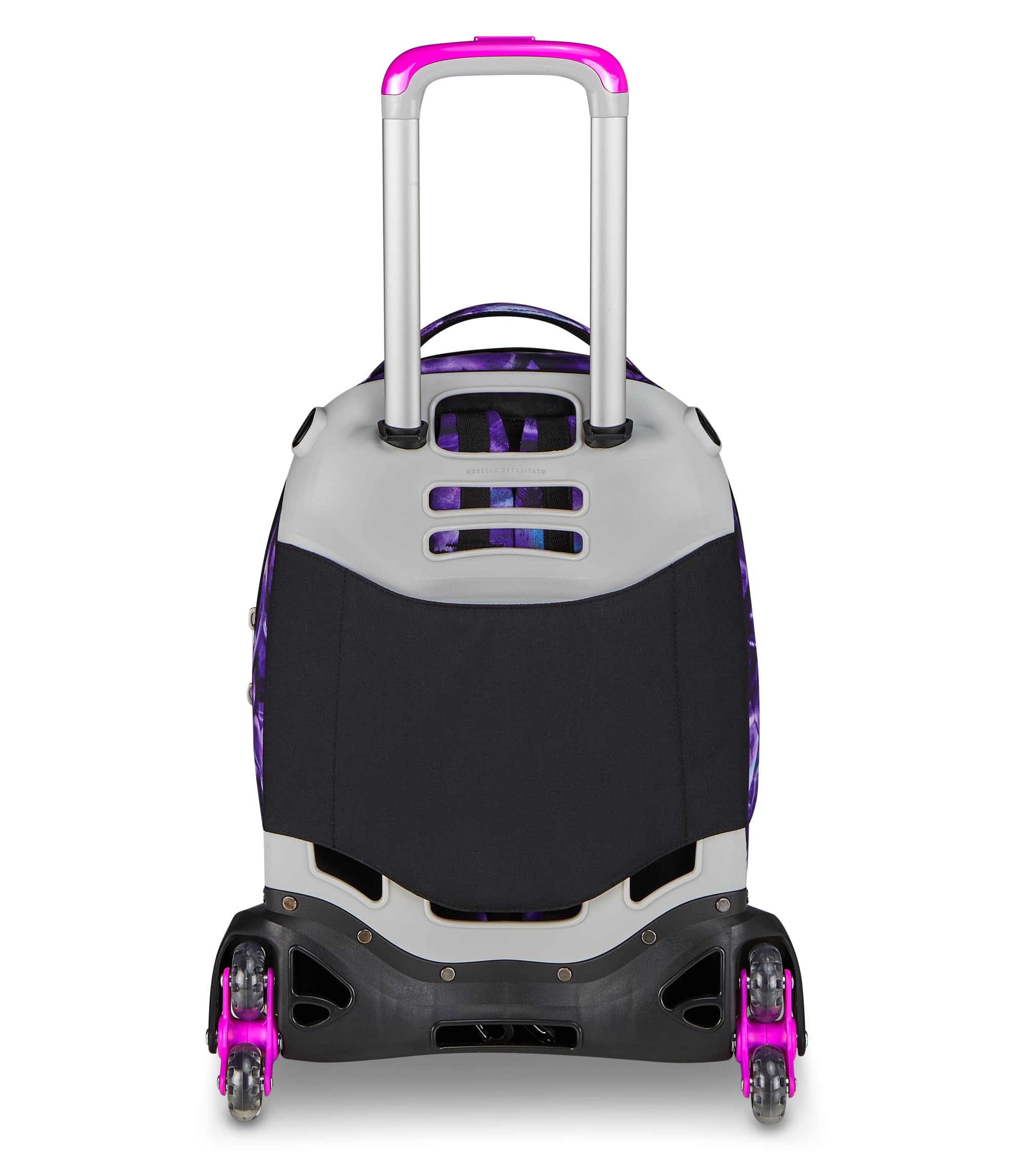 Seven Trolley Scuola Jack 8 Ruote Detach LOVEPASS, Viola, 43 L, Scomponibile, Zainetto staccabile, 4 in 1, Cross-over System, Tasche multifunzione, Scuola elementare e media, Bambina, Ragazza