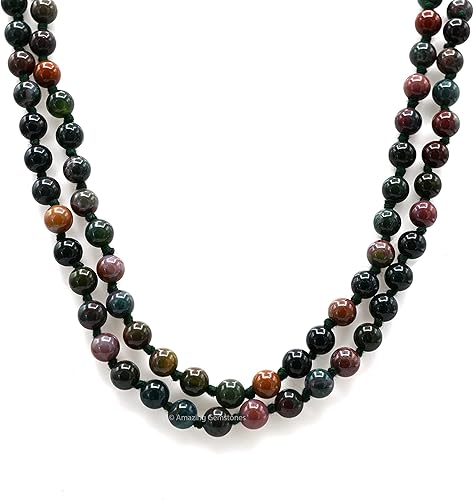 Miniatura 4 de Japa Mala - Collar de 108 cuentas de oración y pulsera Mala para meditación, Gema