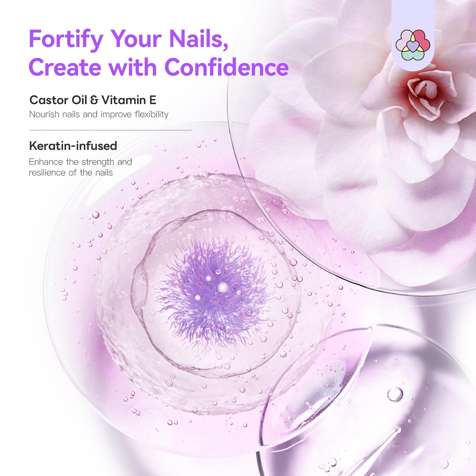 SAVILAND Acrylic Nail Kit: Beginner-Friendly Nails Kit Acrylic Set including Clear White Pink Acrylic Powder Low Odor EMA Monomer Acrylic Brush for Nail Extension 3D Nail Art Home DIY Nails - Image 4