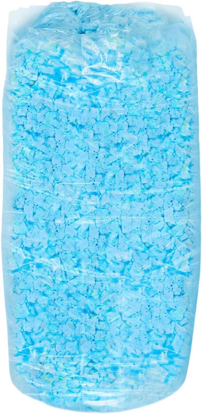 Memory Foam Bean Bag Filler Replacement for Dog Beds and Stuffed Animals, Blue