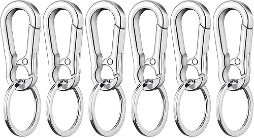 Clip de gancho con llaveros, llavero de metal llavero llavero organizador de cadena para coche y buscador de llaves