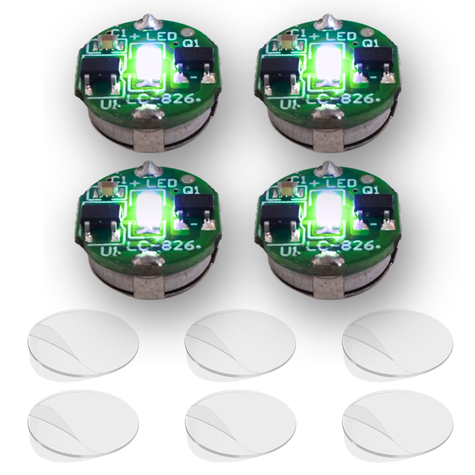 Amazon.co.jp: YOTSUBA＋ LED ライト マグネットスイッチ ボタン 4個