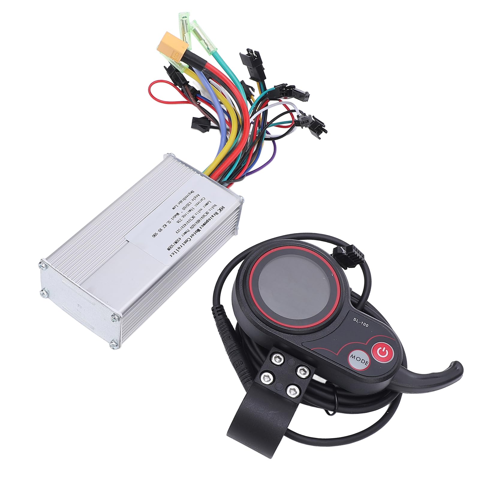 Bezszczotkowy kontroler silnika, 36 V, 48 V, 60 V, 450 W, 500 W, fale, kontroler SL100, wyświetlacz LCD, kolorowy wyświetlacz do roweru elektrycznego