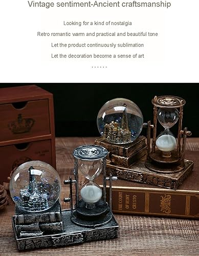 Miniatura 2 de MANFAITH, Temporizadores de arena para niños, reloj de hora con arena, temporizador de reloj de arena, tamaño 6.7 x 5.5 in (amarillo), adecuado para