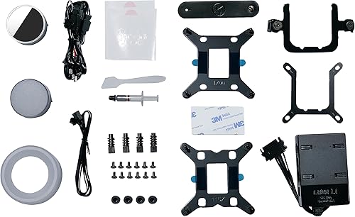 Miniatura 3 de Lian Li Enfriador líquido para CPU Galahad II Trinity de 14.173 in, ventiladores de radiador ARGB en cadena ARGB preinstalados o ventiladores UNI