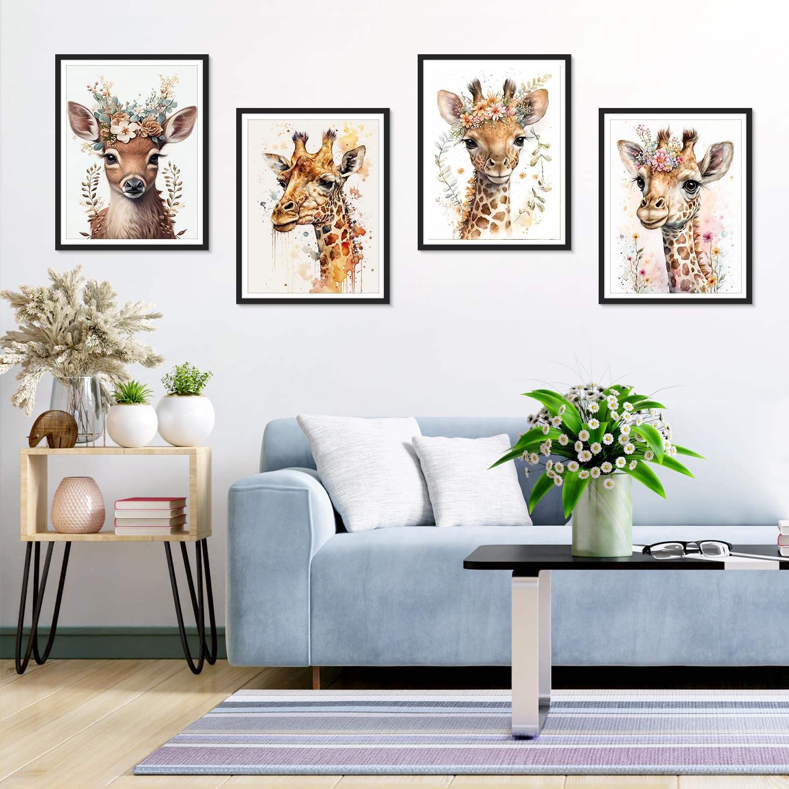 RICUVED Girafe Peinture Diamant 5D Complet, Diamond Painting