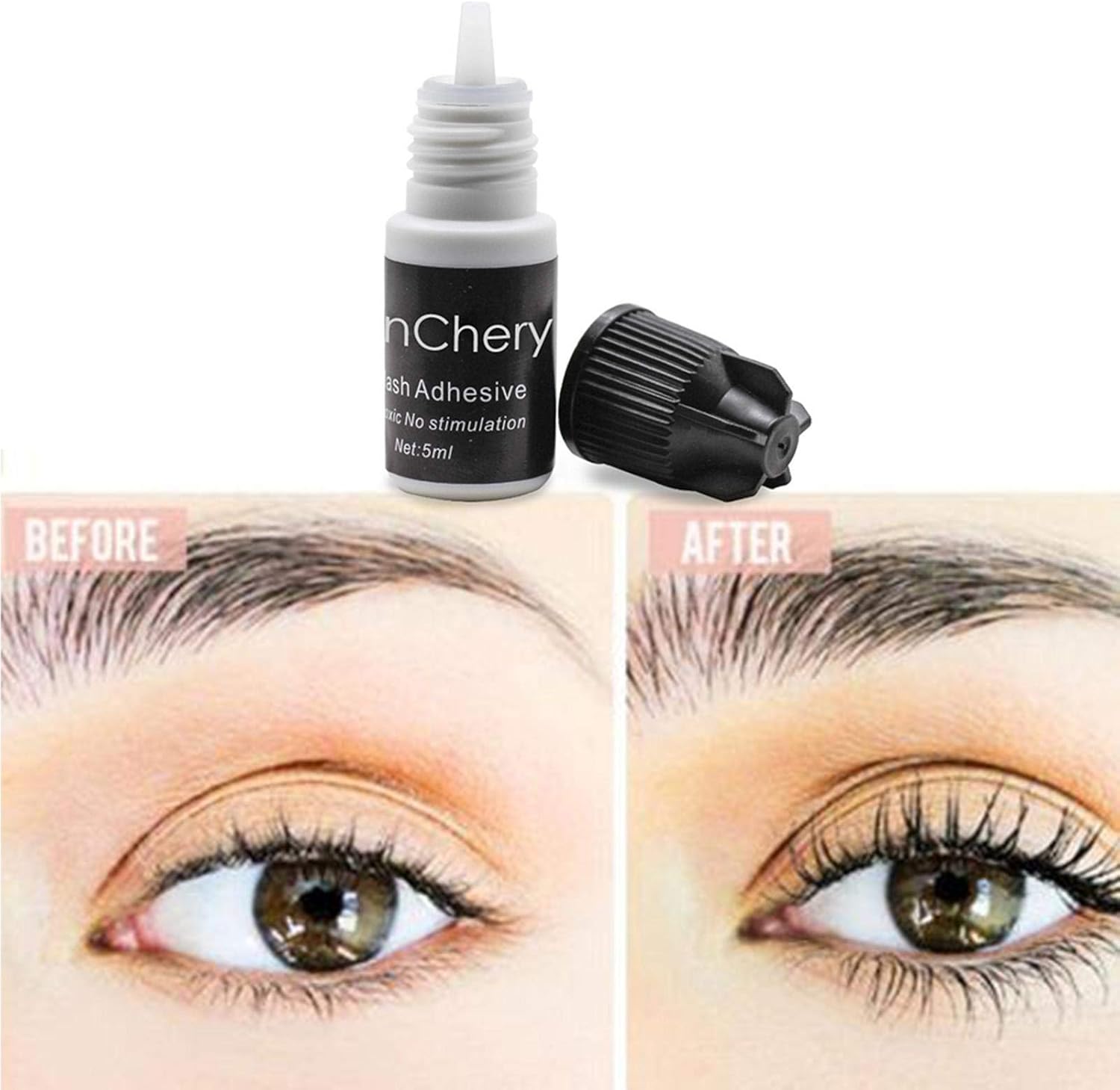 Silun Super Strong Hypoallergenic Eyelash Exterior/Semi-Permanent Eyelashes/Dry Time 2-4 Seconds / Latex Free