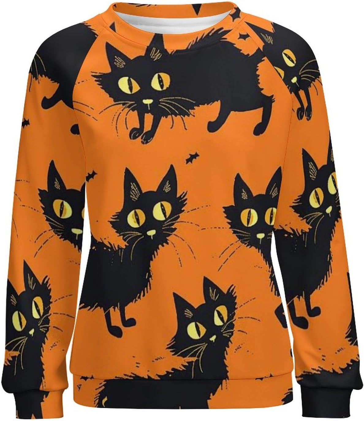 domirica Sweatshirt for Women Halloween Print Fashion Comfy Fall Oversized Outfits Crewneck Lightweight Cotton Shirts