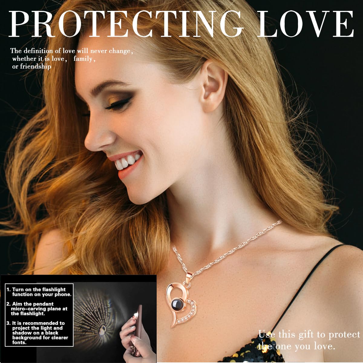 Oso con Rosa Eterna y Collar Te amo en 100 Idiomas, Caja de Regalo Romántica con Flor Preservada, Ideas de Regalo para Mujer, Mamá, Novia, Esposa en Navidad, San Valentín, Día de la Madre y Cumpleaños