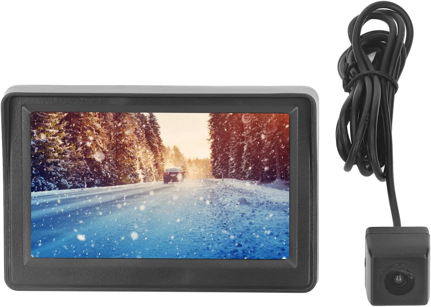 Trade Shop - MONITOR LCD 7'' POLLICI 2 INGRESSI VIDEO TFT POGGIATESTA Auto Retromarcia Staffa 85912534 - Foto 2