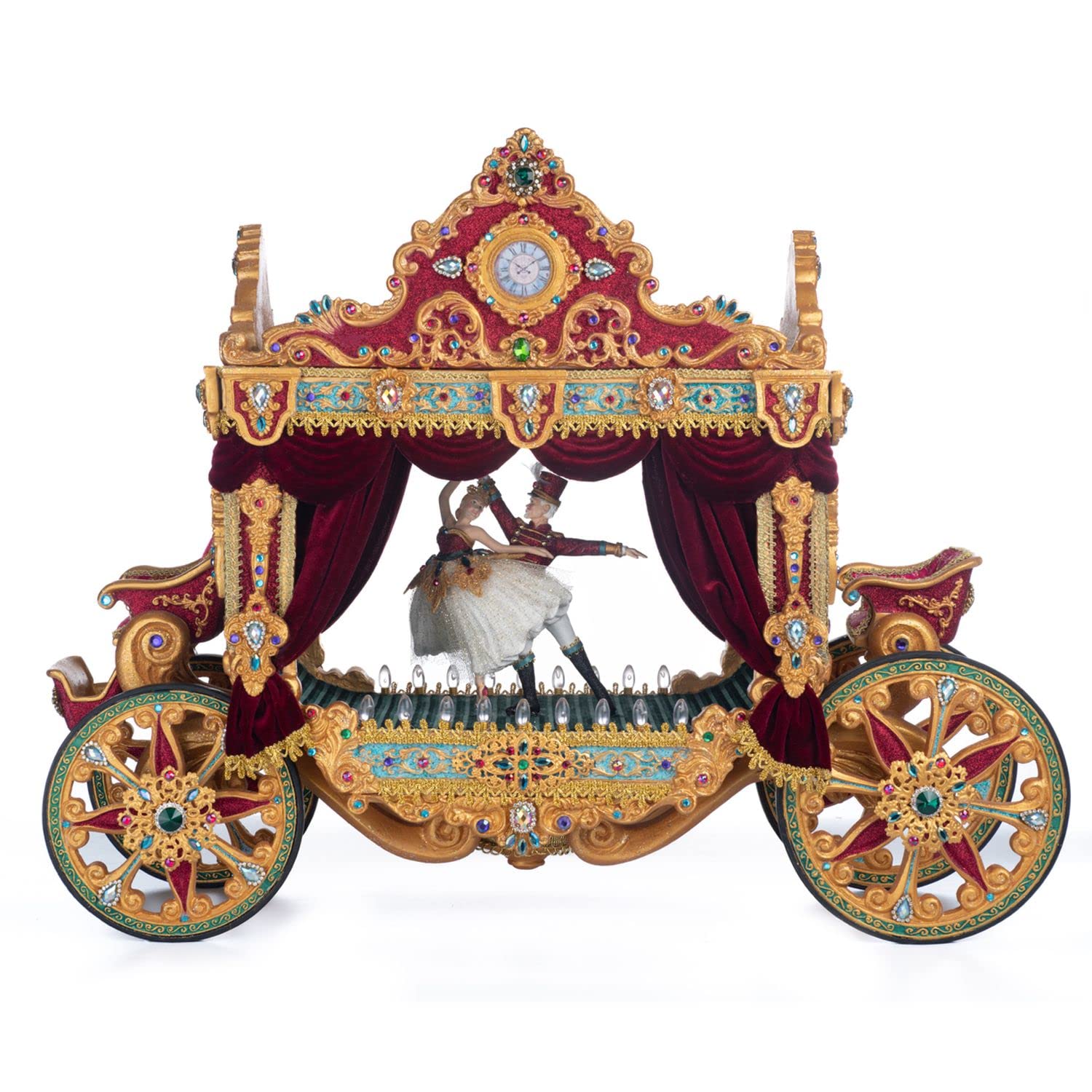 Katherine's CollectionNutcracker Stage Carriage, 24x9.75x19 Inches, Red