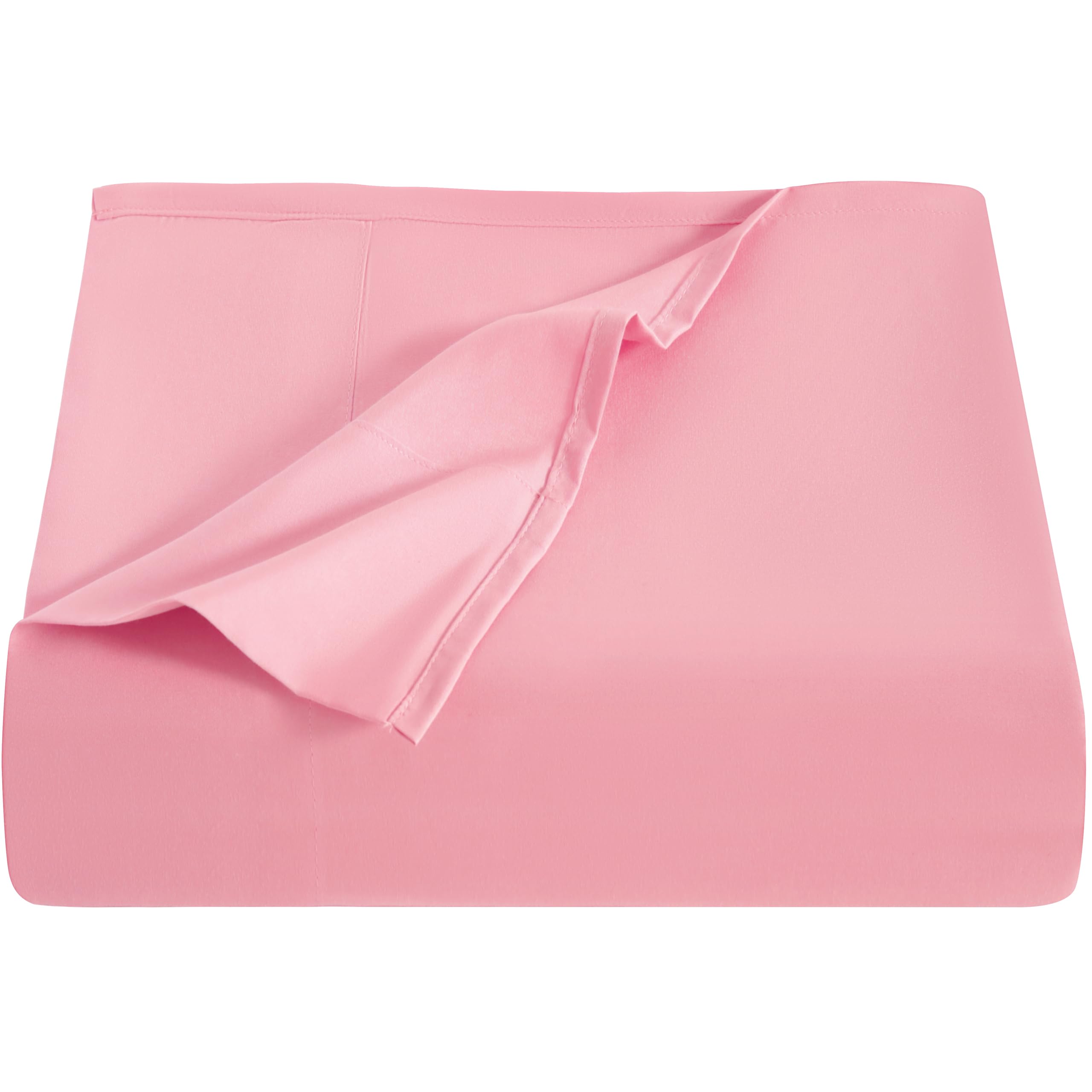 NTBAY Full Microfiber Flat Sheet, 81 x 96, Pink