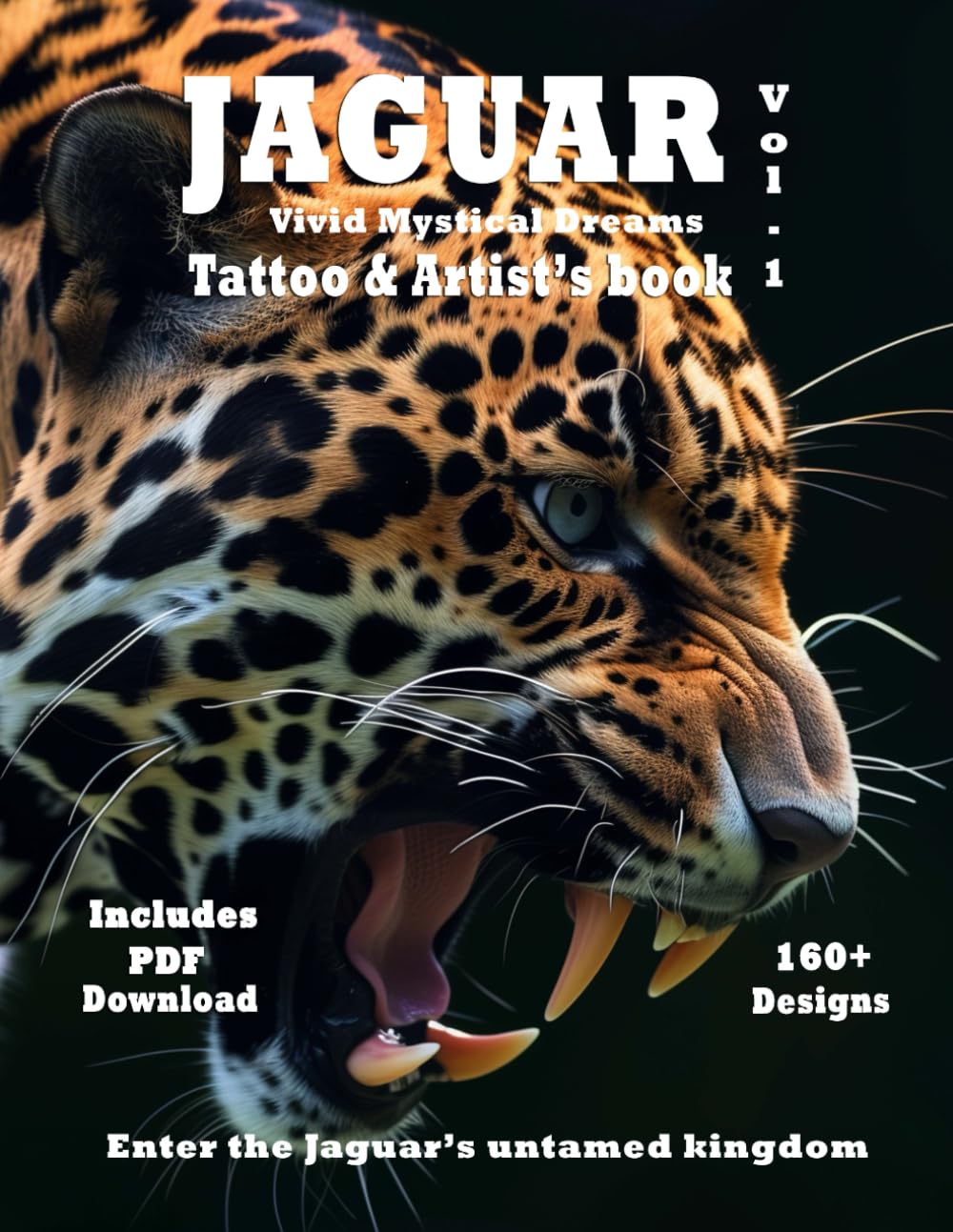 Tatouage jaguar hyperréaliste : livre de modèles mystiques pour projets flash