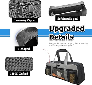 22 Inch Grill Tool Storage Bag, Heavy-Duty 1680D Oxford Organizer