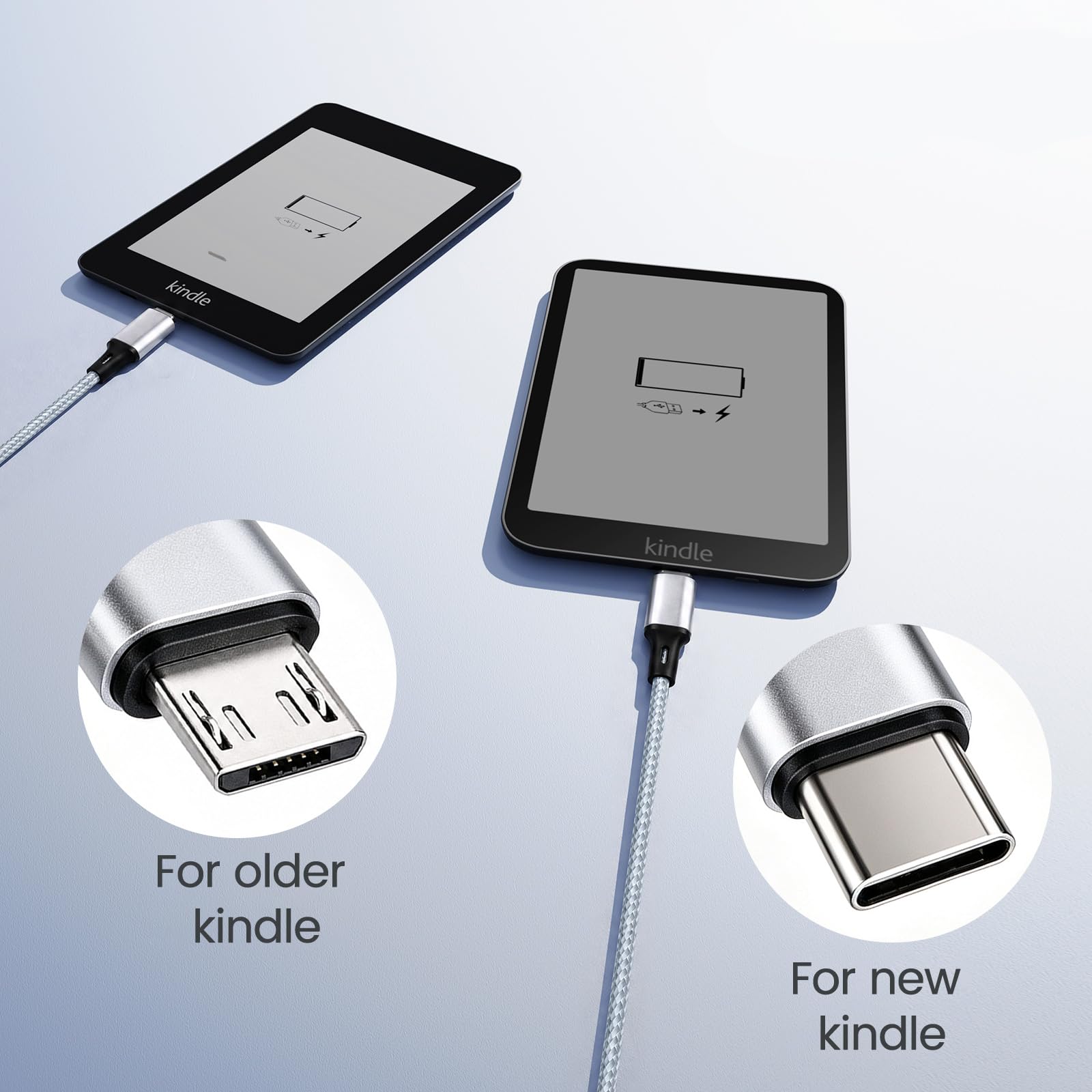 Kindle Paperwhite 11世代　本体 USBケーブル付き Amazon.com: Charging Cable for Kindle Paperwhite 11th Gen, Oasis
