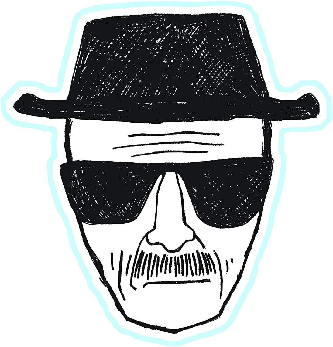 Breaking Bad Heisenberg Drawing Sticker Decal