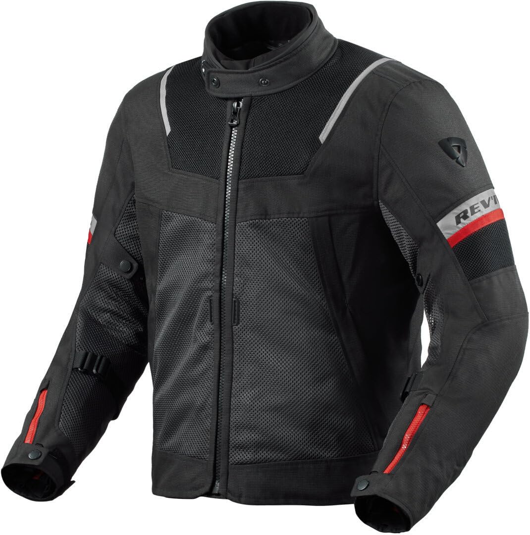 Revit Tornado 4 H2O impermeabile Moto Tessile Giacca, nero/grigio, XL