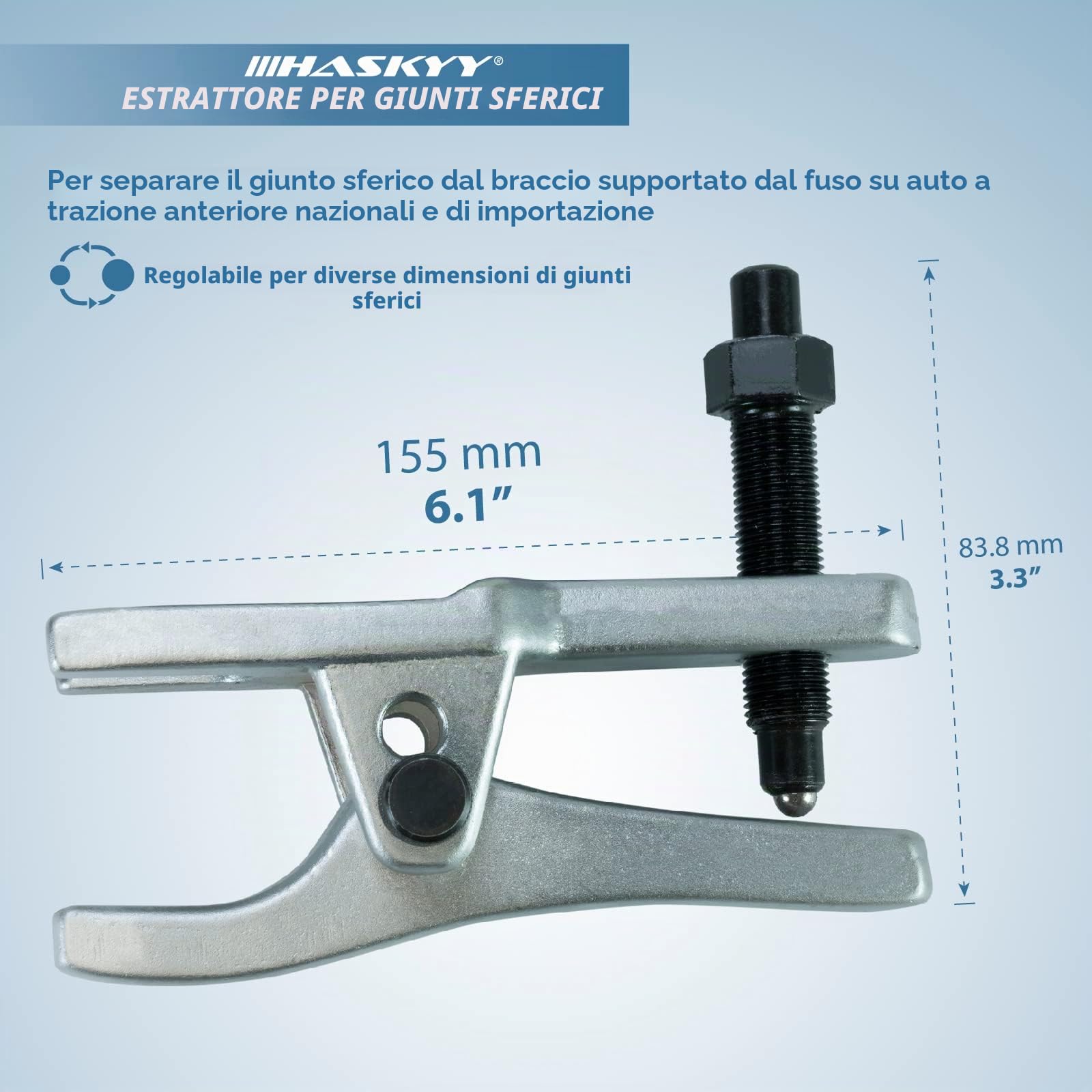 HASKYY 3 pezzi. Set Strumento di Rimozione universale I Rimozione del giunto sferico I Sepeartor attrezzi auto | Utensili per autofficina