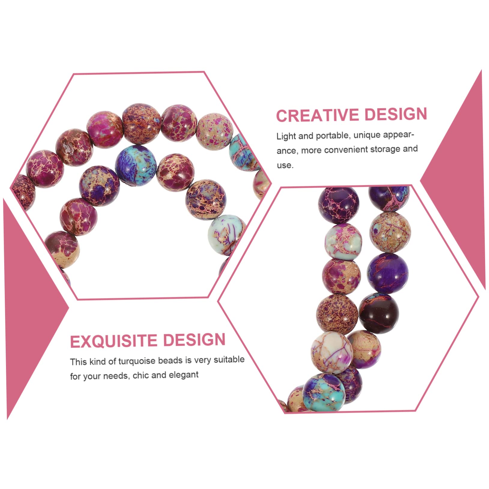 STOBOK 5pezzi Bracciale Donna Imperiale Con Perline Fai Da Te Kit Di Perline Colorate Per Creazione Gioielli Artigianali e Decorazioni Per Festa