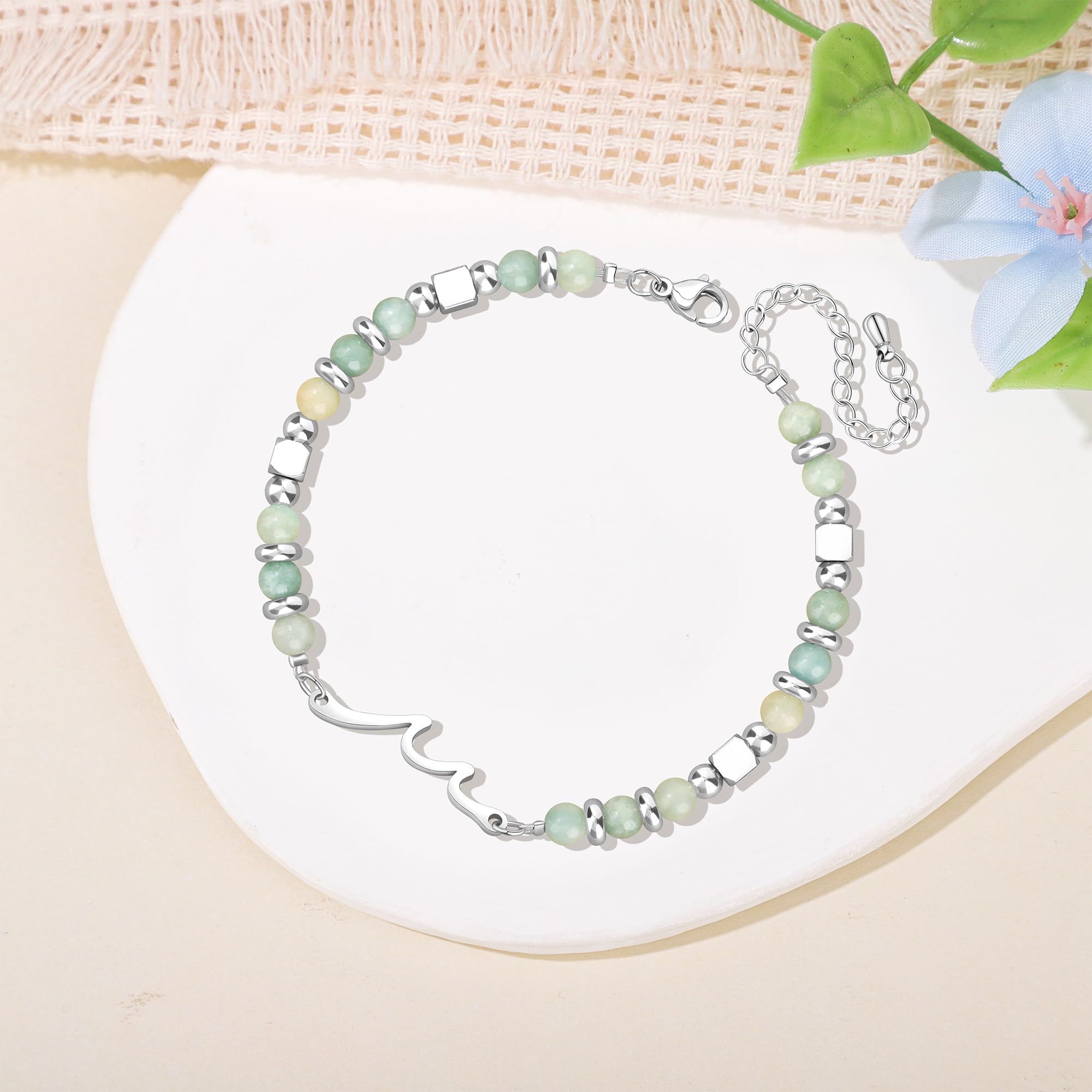 JoycuFF 𝗚𝗶𝗳𝘁𝘀 𝗳𝗼𝗿 𝗪𝗼𝗺𝗲𝗻 𝗪𝗮𝘃𝗲 𝗕𝗿𝗮𝗰𝗲𝗹𝗲𝘁 Birthday Graduation Christmas Valentines Mothers Day Meaningful Gifts Unique Wave Bracelets for Women