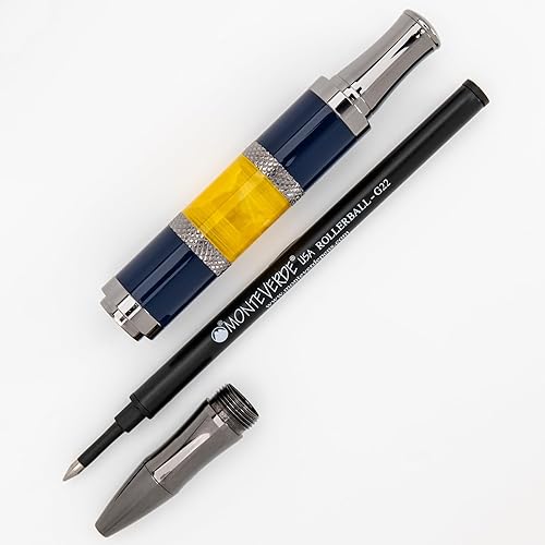 Miniatura 7 de Regatta Sport Rollerball Pen (azulamarillo)  Exquisito bolígrafo de lujo para hombres y mujeres  Perfecto para oficina, negocios, escuela, regalos,