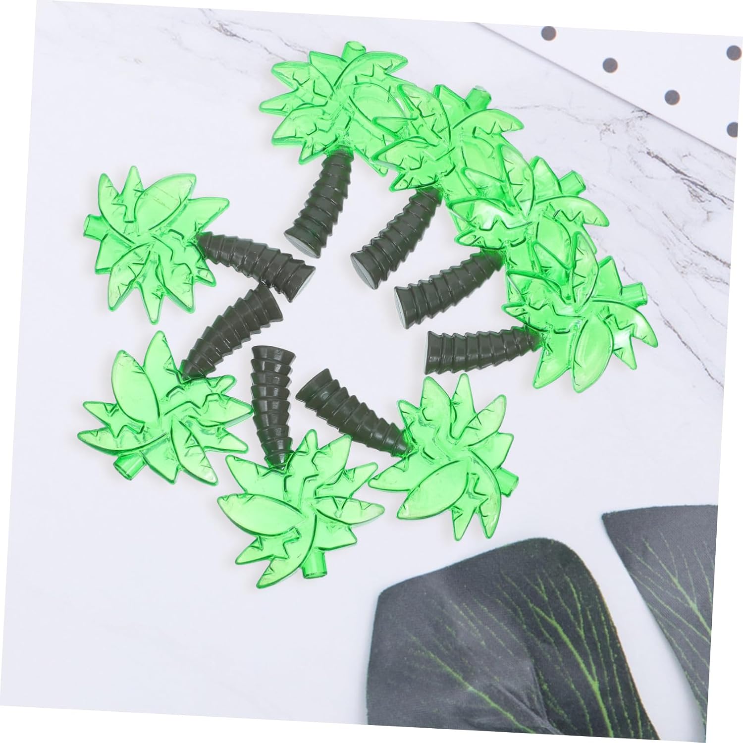 30pcs 5mm Mini LED String Light Covers Palm Tree Lamp Shades Tropical Outdoor Patio Garden Party Decorations